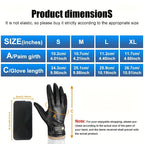 Men'S And Women Winter Warm Touch Gloves - Soft Sheepskin All-Finger Design with Adjustable Wristband, Brown Cold Weather Gloves, Durable & Comfortable for Outdoor Activities, Hand Washable - Ideal Gift for Dad Husband, Stylish Winter