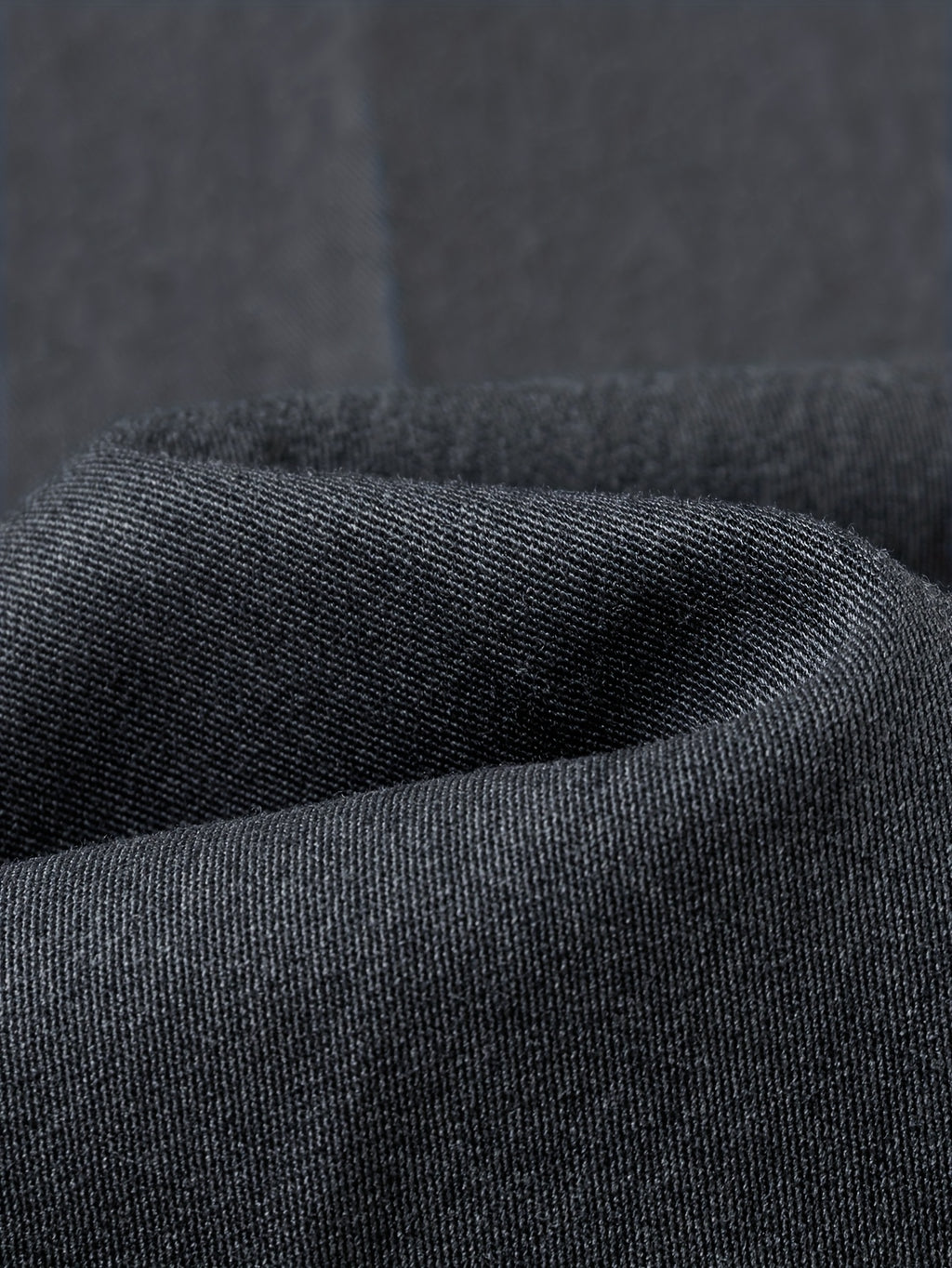 Men's Straight-Leg Dress Pants - Mid-Rise Zipper Closure Trousers, Beltless Design with Internal Adjuster, Wrinkle-Resistant Black/Charcoal Grey for Business Casual & Formal Wear, Machine Washable (No Dryer)