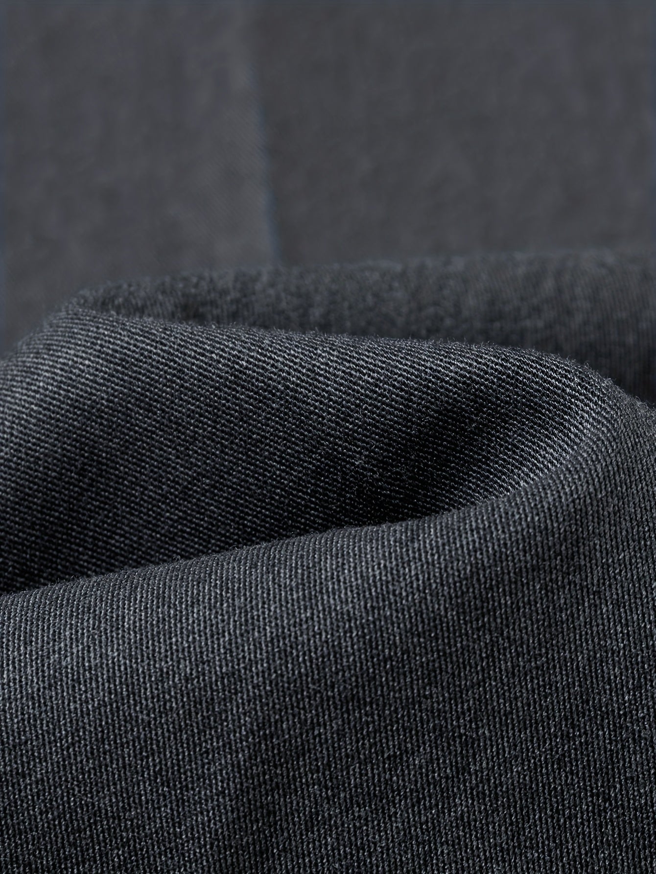 Men's Straight-Leg Dress Pants - Mid-Rise Zipper Closure Trousers, Beltless Design with Internal Adjuster, Wrinkle-Resistant Black/Charcoal Grey for Business Casual & Formal Wear, Machine Washable (No Dryer)