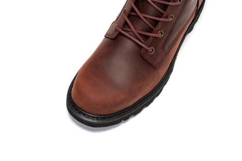 ROCKROOSTER Mantua Men's And Womens 8 inch Zip-sided Soft Toe Lug Sole Work Boots