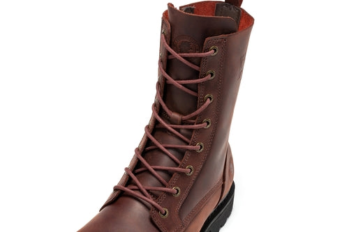 ROCKROOSTER Mantua Men's And Womens 8 inch Zip-sided Soft Toe Lug Sole Work Boots