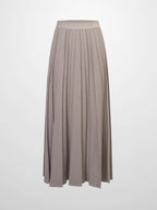 Marni Pleated Skirt 37"-Mocha Mousse