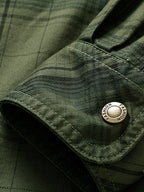 Men's & Teen ' Workwear Jacket - Heavy-Duty Moisture-Wicking Cardigan Coat with Collar & Chest Pocket, Breathable Long Sleeve Casual Outerwear for Spring/Fall (Regular Fit, Machine Washable) - Durable Workwear Style Blazer