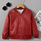 2025 Autumn Winter New Boys' -Lined Zip-Up Jacket