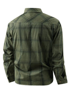 Men's & Teen ' Workwear Jacket - Heavy-Duty Moisture-Wicking Cardigan Coat with Collar & Chest Pocket, Breathable Long Sleeve Casual Outerwear for Spring/Fall (Regular Fit, Machine Washable) - Durable Workwear Style Blazer