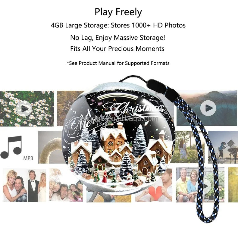 2025 Personalized Video Crystal Ball Electronic Memory Player Dropshipping