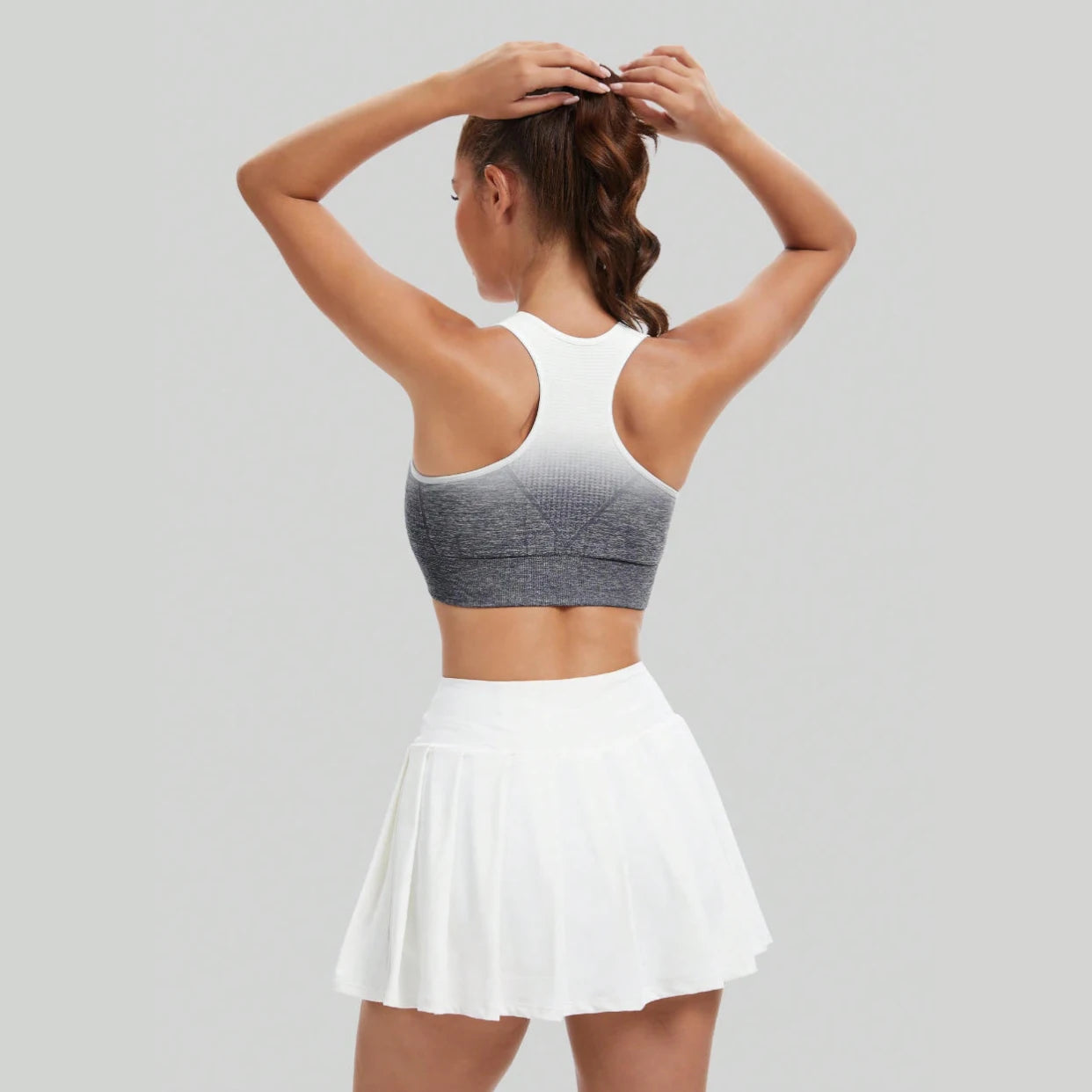 Women's Seamless Tie-Dye Yoga Bra High Elastic Breathable Quick-Dry Sports Bra for Fitness Running