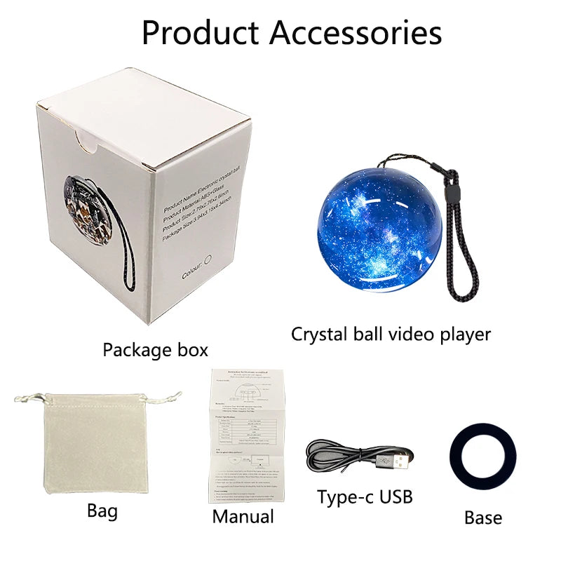 2025 Personalized Video Crystal Ball Electronic Memory Player Dropshipping
