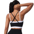 Women’s Breathable Quick-Dry Yoga Sports Vest Cross Strap Back Running Fitness