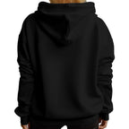 Unisex Plain Black Hoodie 260g Cotton Polyester Custom Graphic Winter Summer Sweatshirt