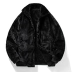Unisex Vintage Fleece Blouson Jacket 3D Pattern Zipper Waterproof Quick Dry Autumn Winter 2025