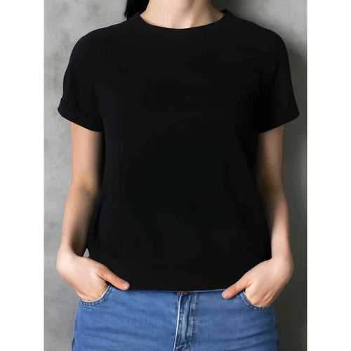 100% Cotton Unisex Knitted T-Shirt 180GSM Regular Fit Short Sleeve Custom Eco-Friendly US