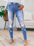 Plus Size Washed Straight Jeans Lightweight Breathable Baggy Pencil Fit Custom Size
