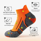 Men & Women Marathon Ankle Socks – Thick, Breathable, Cushioned for Hiking, Sports & Outdoor