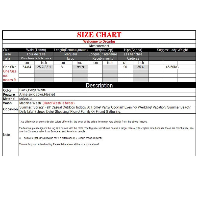 Women’s Elegant Pleated Long Skirt High Waist Asymmetrical Black Flared 2025