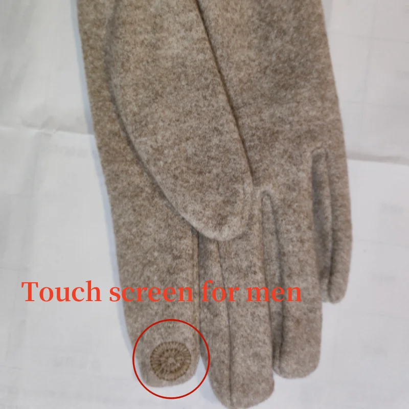 Winter Cashmere Gloves for Women Warm Touch Screen Gloves Cold Protection Full Finger Mittens Outdoor Cycling Thick Woolen Glove