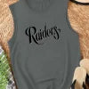 Raiders in cursive font Women's casual vest