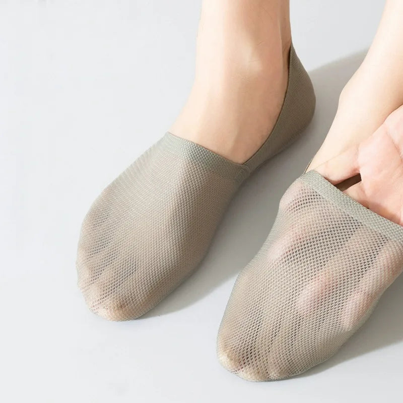 3Pairs Men Boat Socks Thin Breathable Soft Casual Summer Invisible Sock High Quality Solid Color Silicone Non-slip Low Cut Sox