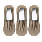3Pairs Men Boat Socks Thin Breathable Soft Casual Summer Invisible Sock High Quality Solid Color Silicone Non-slip Low Cut Sox