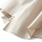 Women’s Elegant Pleated Long Skirt High Waist Asymmetrical Black Flared 2025