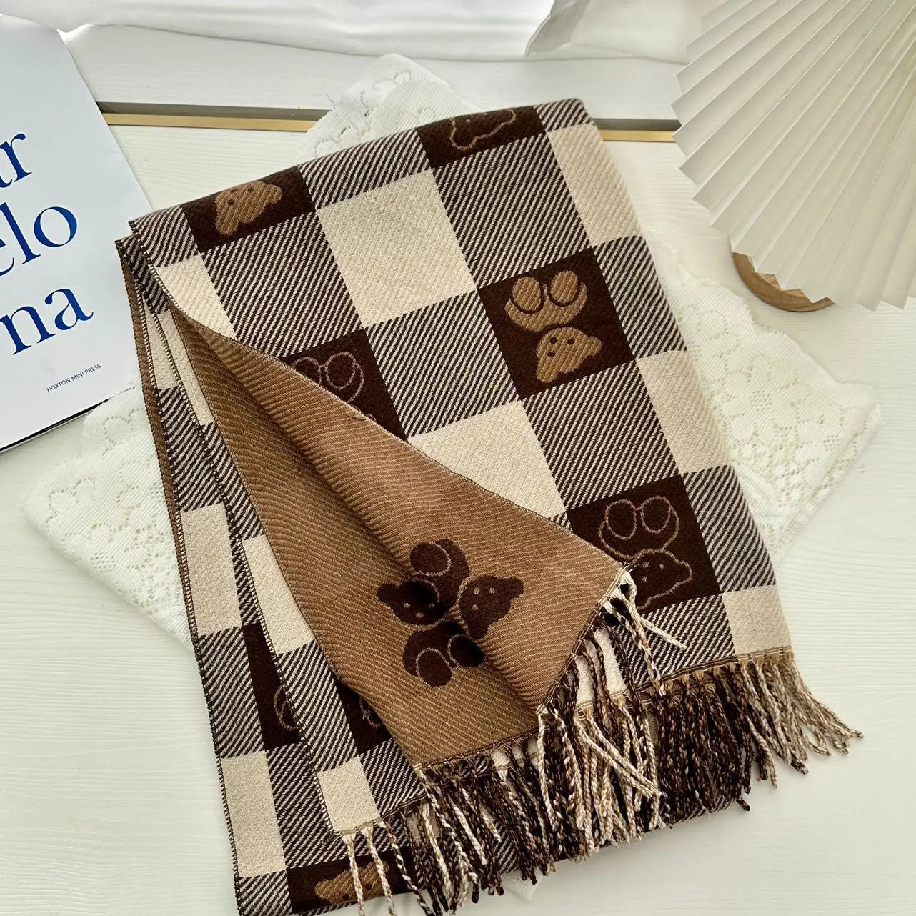 2025 Luxury Winter Cashmere Scarf Women New Design Warm Pashmina Long Tassel Scarves Female Print Shawl Thick Foulard Bufanda