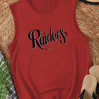 Raiders in cursive font Women's casual vest