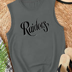 Raiders in cursive font Women's casual vest