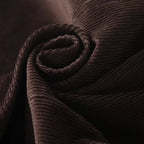 YENKYE Women’s Modern Retro Corduroy A-Line Mini Skirt High Waist Brown