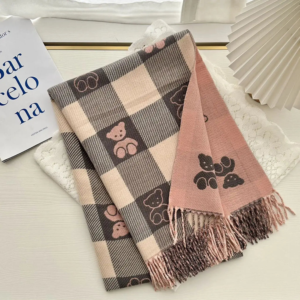 2025 Luxury Winter Cashmere Scarf Women New Design Warm Pashmina Long Tassel Scarves Female Print Shawl Thick Foulard Bufanda