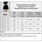 Hot Girl Low Waist Pleated A-Line Mini Skirt with Safety Pants Summer