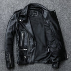 Spring and Autumn And Winter Natural Sheepskin Leather Jacket Black Soft Men's Motocycle Jackets Motor Clothing Biker Slim Short Coat