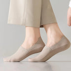 3Pairs Men Boat Socks Thin Breathable Soft Casual Summer Invisible Sock High Quality Solid Color Silicone Non-slip Low Cut Sox