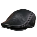 2025 Genuine Leather Beret Hat for Men Warm Windproof Winter Cap Fashion Gentleman Peaked Cap Vintage Stylish Driver Hat Gift