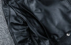 Spring and Autumn And Winter Natural Sheepskin Leather Jacket Black Soft Men's Motocycle Jackets Motor Clothing Biker Slim Short Coat