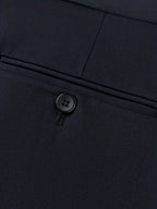 Men's Straight-Leg Dress Pants - Mid-Rise Zipper Closure Trousers, Beltless Design with Internal Adjuster, Wrinkle-Resistant Black/Charcoal Grey for Business Casual & Formal Wear, Machine Washable (No Dryer)