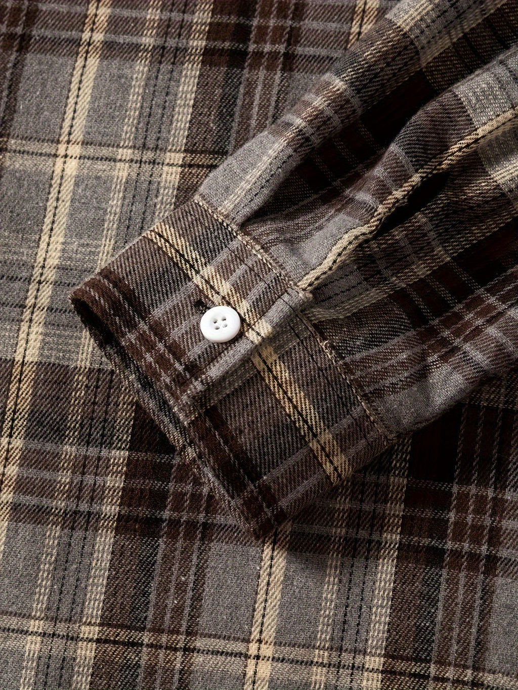 Men's Plaid Long Sleeve Button Up Shirt, Casual Comfy Shirt for Fall Winter