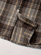 Men's Plaid Long Sleeve Button Up Shirt, Casual Comfy Shirt for Fall Winter