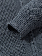 KAISER Men'S Elegant Sweater cardigan - Soft Non-Stretch Sweater with Zipper Front, Formal & Casual Office to Outdoor Sweater for Fall/Winter, Classic Sweater for Everyday & Special Occasions, Winter Wardrobe, Timeless Fashio